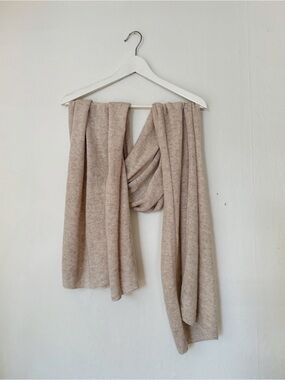 Soft Wool + Cashmere Jersey Scarf